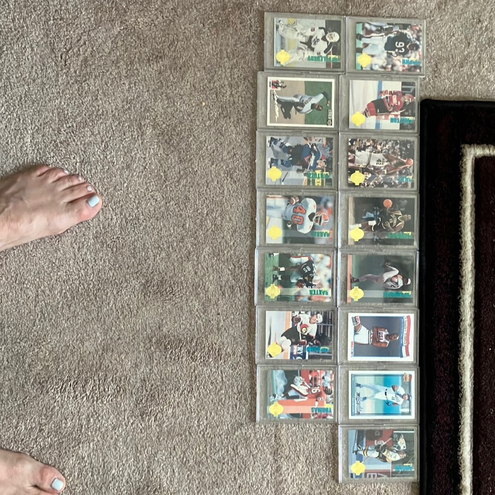Mix of baseball basketball football cards